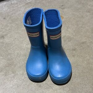 Hunter Kids Blue Waterproof Rain Boots